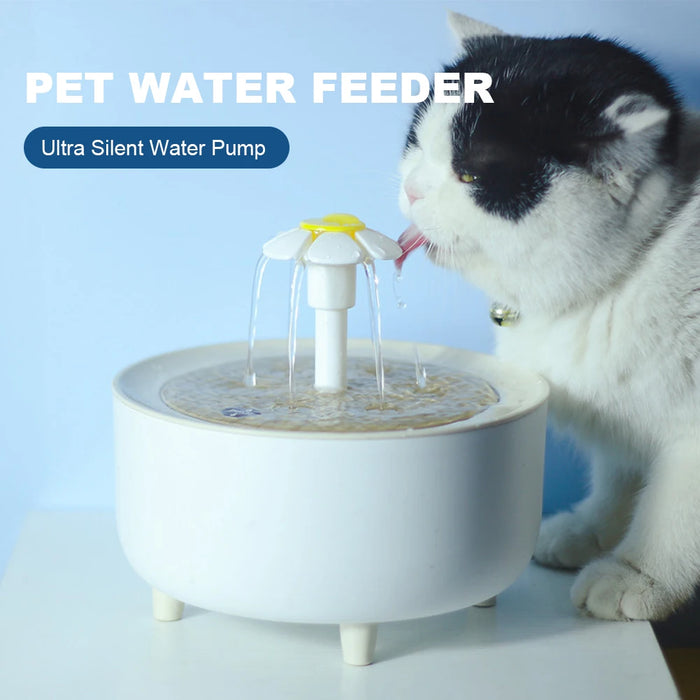 Quiet 1.2L Pet Water Fountain for Cats & Small Dogs