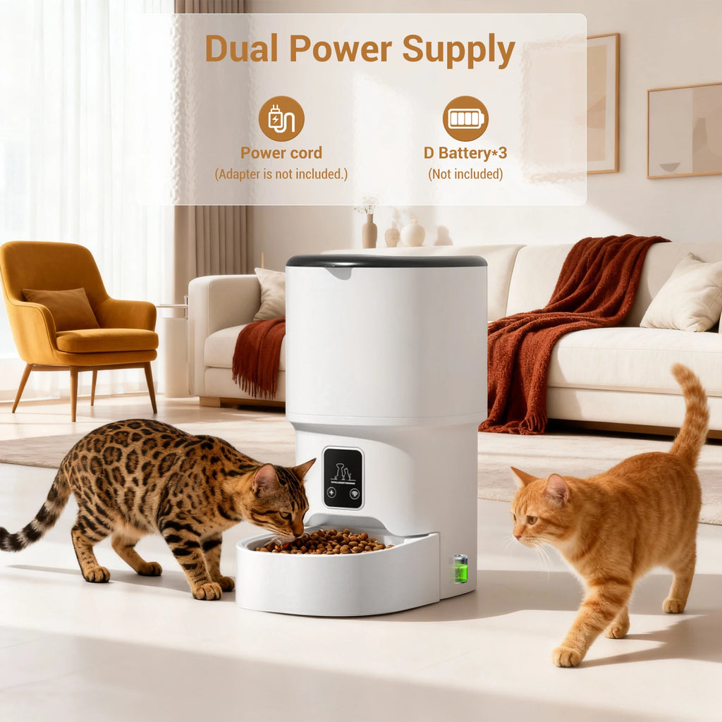 Programmable 4L Automatic Pet Feeder for Cats & Small Dogs