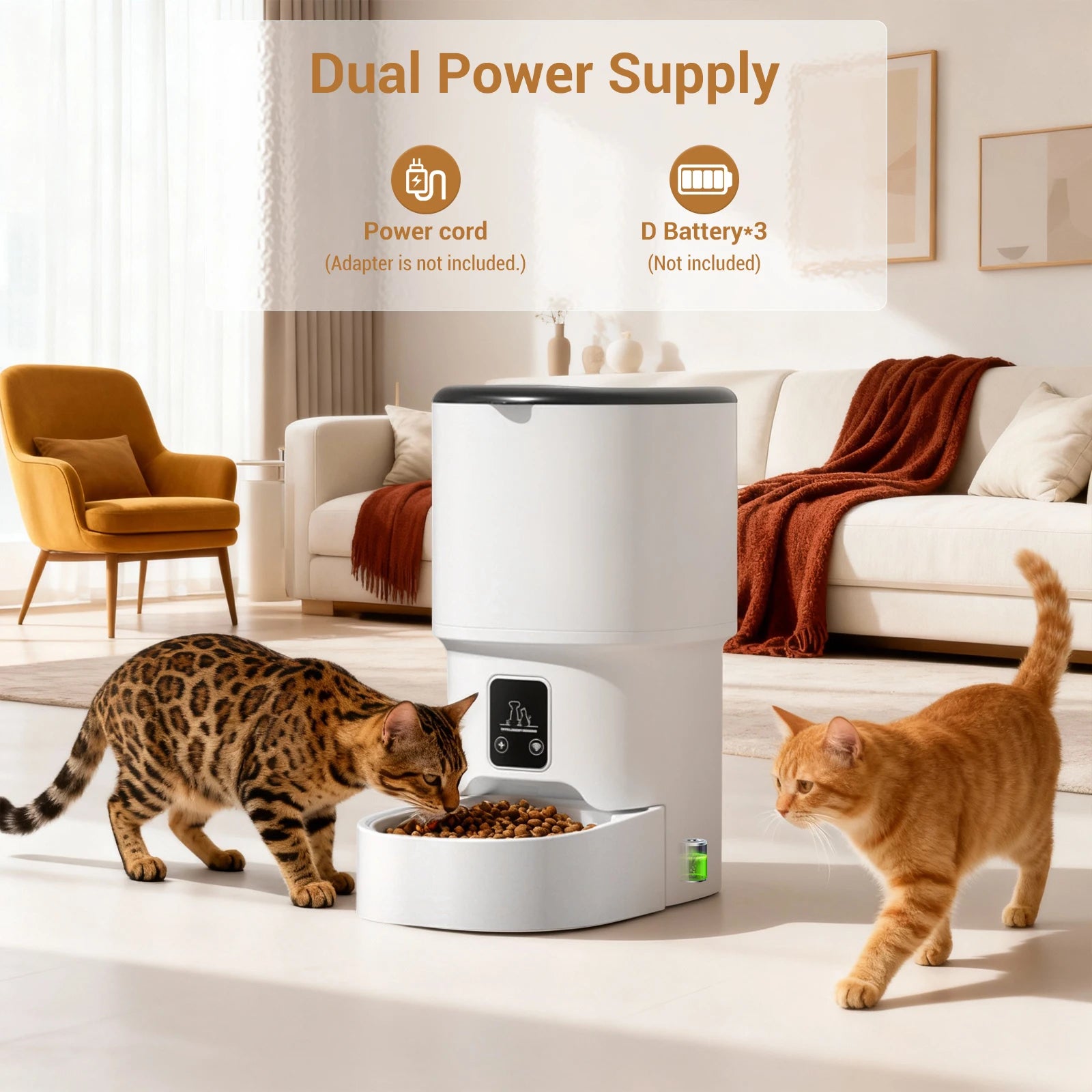 Programmable 4L Automatic Pet Feeder for Cats & Small Dogs
