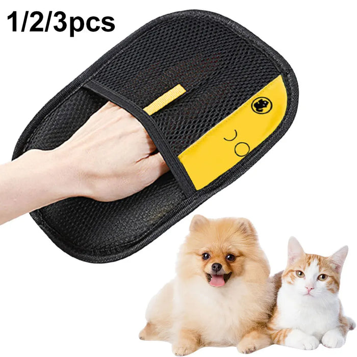 Pet Hair Remover Grooming Mitt for Dogs & Cats