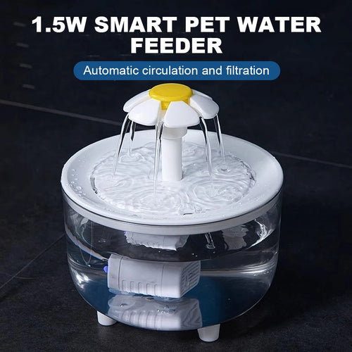 Quiet 1.2L Pet Water Fountain for Cats & Small Dogs