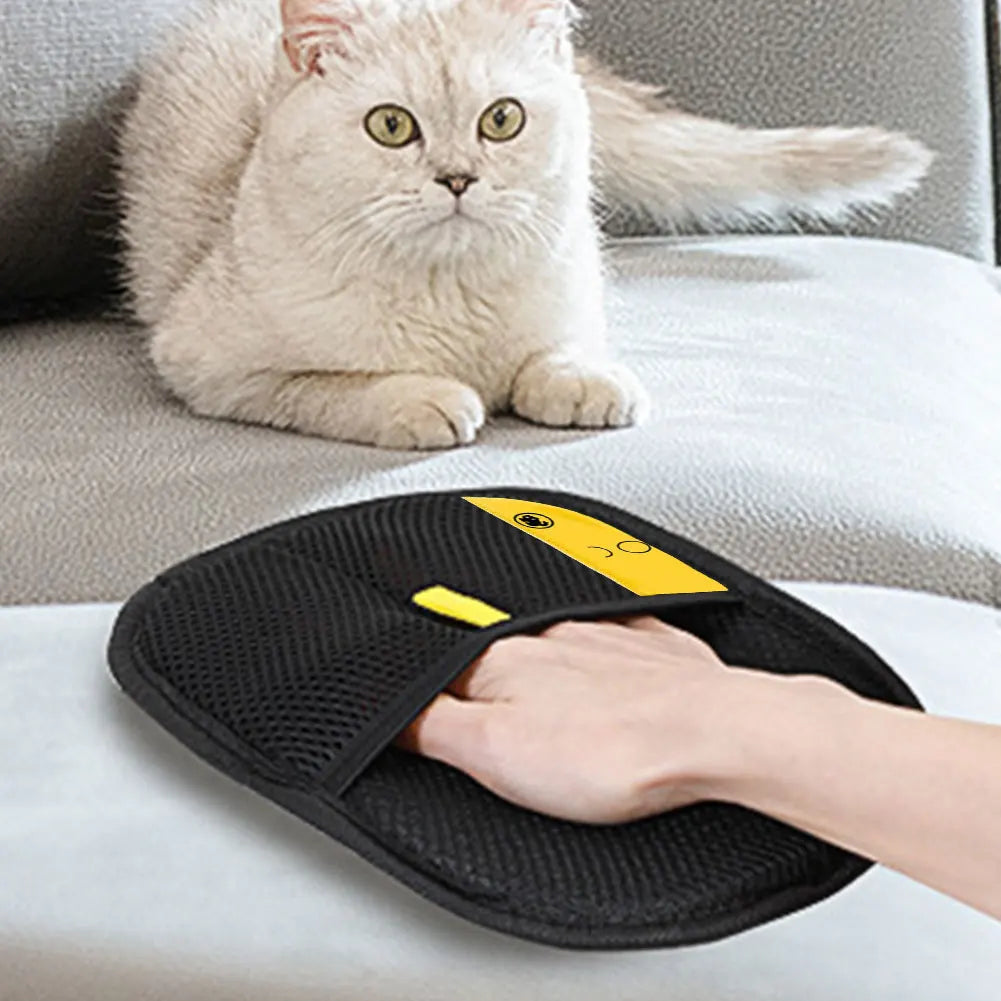 Pet Hair Remover Grooming Mitt for Dogs & Cats