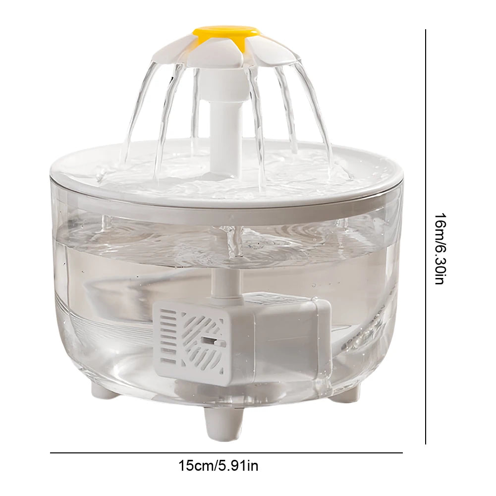 Quiet 1.2L Pet Water Fountain for Cats & Small Dogs