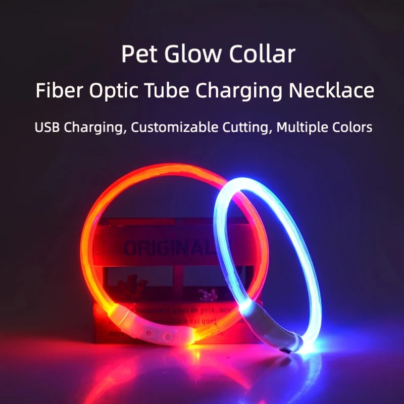 USB Rechargeable LED Safety Collar for Dogs